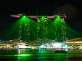 Lightshow Marina Bays Sands Hotel - Singapore